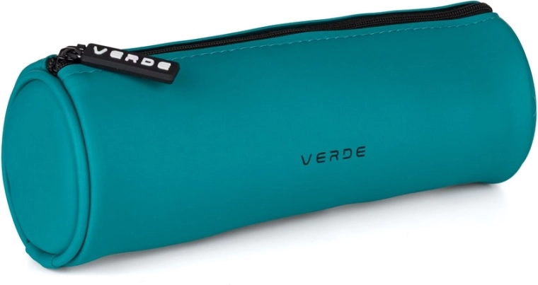 Etui rotund pentru creioane din PU VERDE Milano