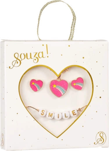 Souza! set cadou Rainbow – colier cu pandantive și brățară