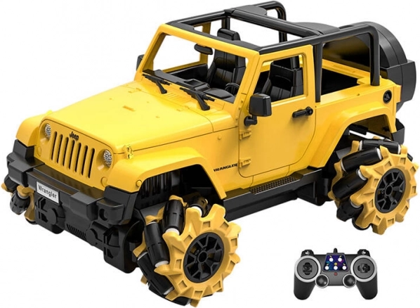 Mașină teleghidată Jeep Double Eagle 1:16 (galbenă, drift)