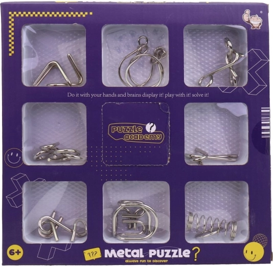 Puzzle metalice – set de 8 piese