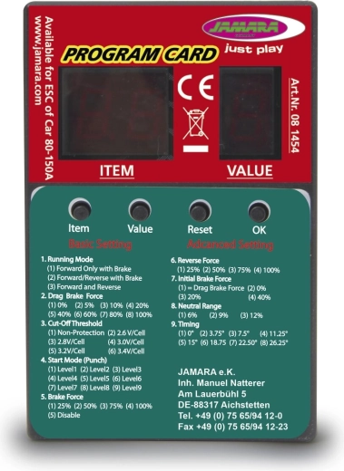 Card de programare pentru regulatoare de turație Cool Running