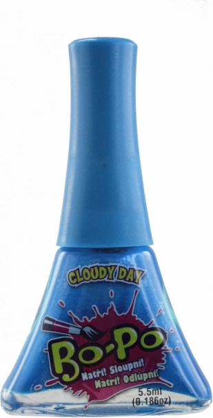 EP Line BO-PO lac de unghii peel-off pentru copii, albastru închis cu schimbare de culoare Cloudy Day - 1 bucată