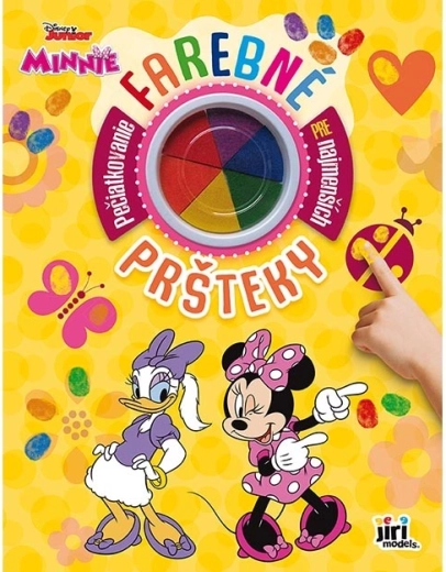culori de degete colorate cu cartea minnie mouse
