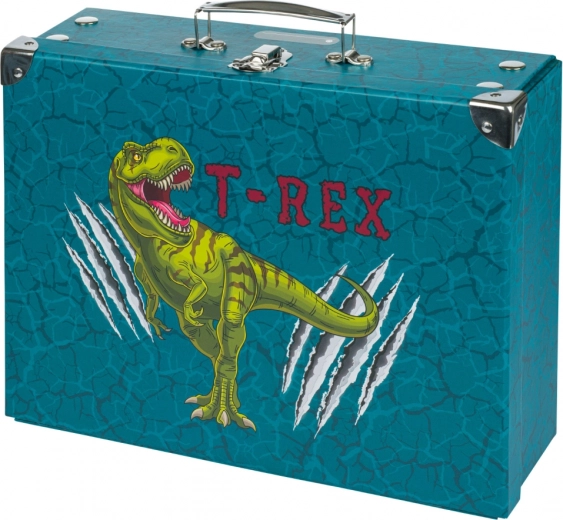 Servietă școlară pliabilă T‑REX cu feronerie