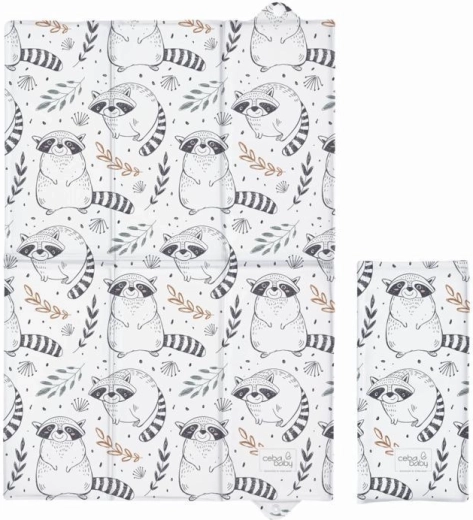 Ceba Baby saltea de înfășat de călătorie Raccoon 40 × 60 cm