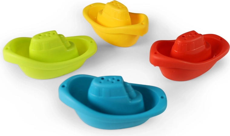 Set de bărcuțe din plastic pentru apă - 4 bucăți