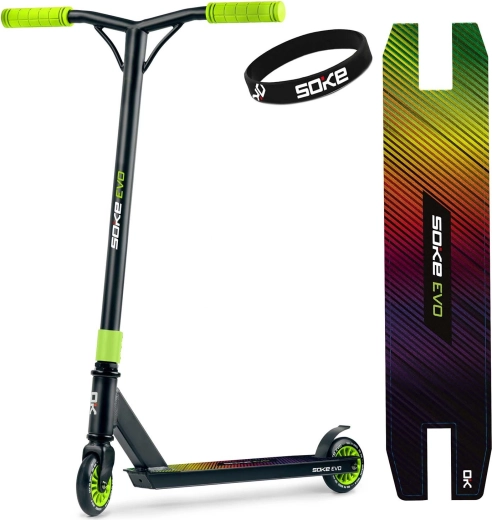Trotinetă freestyle SOKE EVO verde