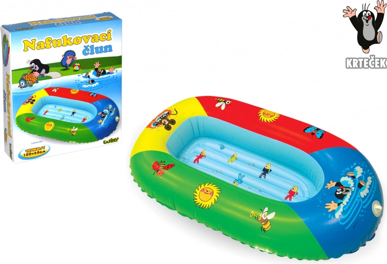 Bărcuță gonflabilă pentru copii cu Cârtițelul