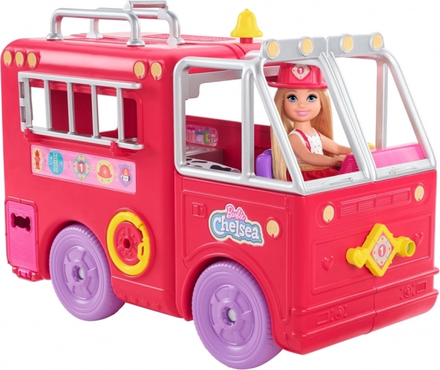 Mașina de pompieri Barbie Chelsea