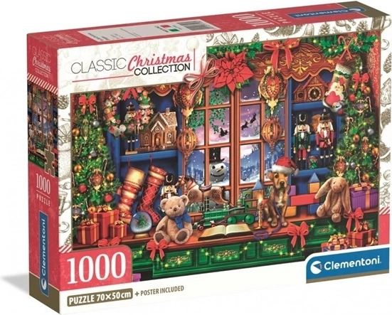 Puzzle Clementoni 1000 de piese – prăvălie de Crăciun