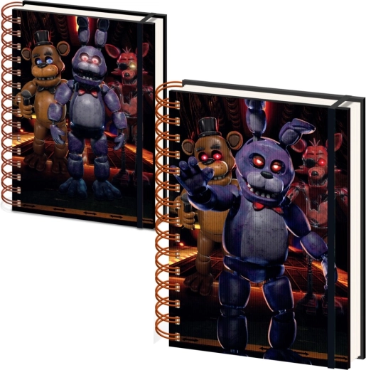 Five Nights At Freddy’s bloc cu spirală A5 3D Jump