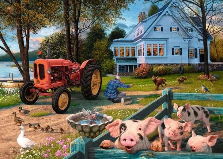 Puzzle Ravensburger Viața la țară XXL 300 de piese