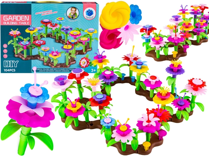 Set de construcție grădină de flori – 104 piese