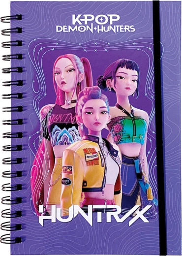 Caiet spirală K-Pop Demon Hunters HUNTR/X violet