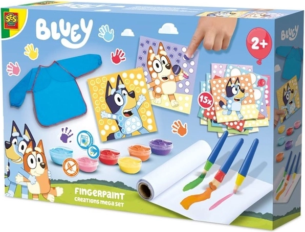 SES Creative Bluey set mega pentru pictură cu degetele