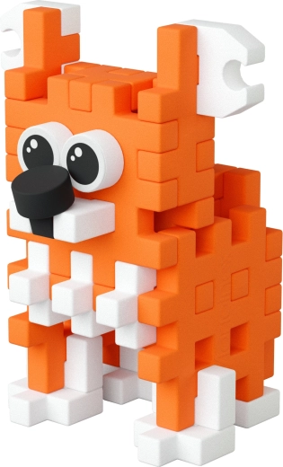 Corgi adorabil din cuburi pixelate