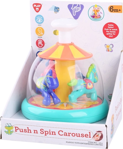 Playgo Apasă și învârte caruselul