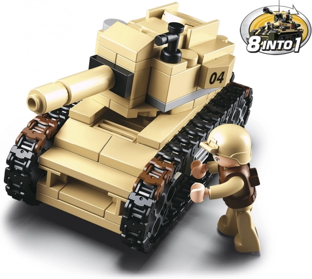 Sluban Army 8-in-1 tanc – mini-construcție