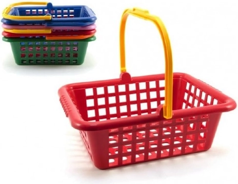 Coș de cumpărături din plastic pentru copii