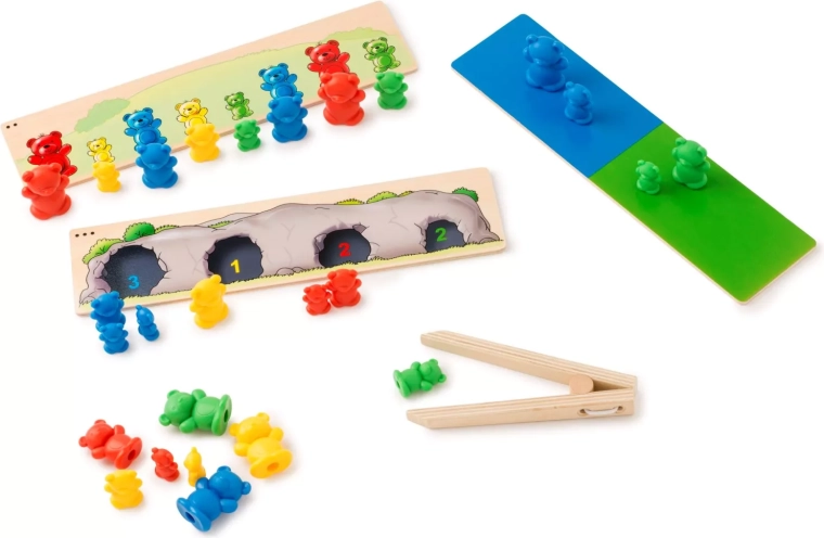Toys for Life sortarea ursuleților după culoare și mărime
