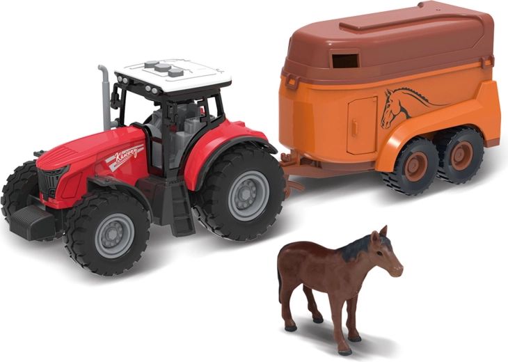 Tractor cu remorcă pentru cai, cu efecte luminoase și sonore