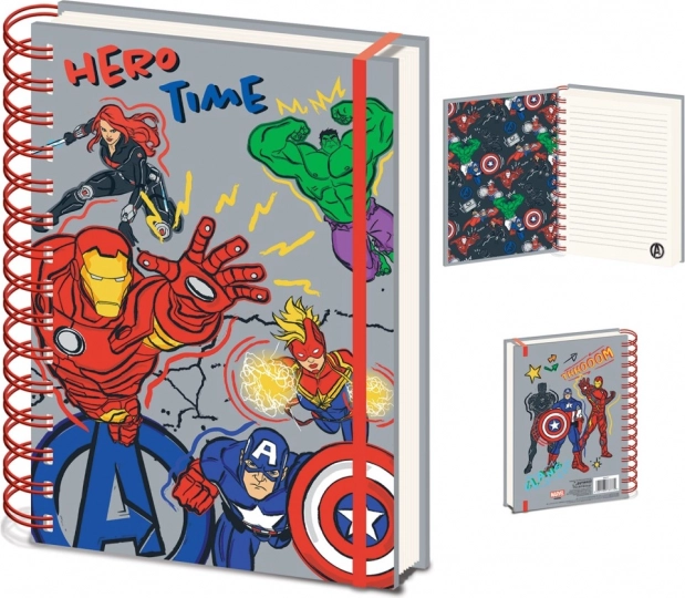 Bloc cu spirală A5 AVENGERS Hero, dictando