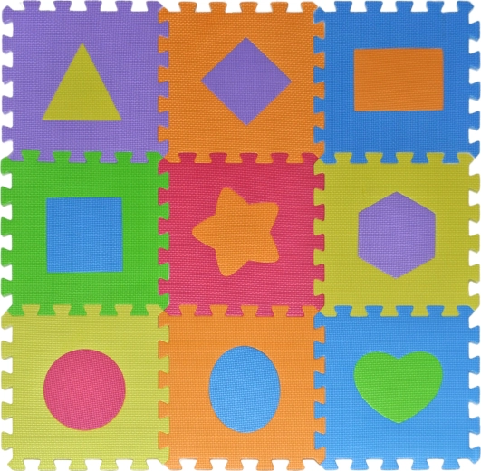 Puzzle din spumă cu forme 28 × 28 cm