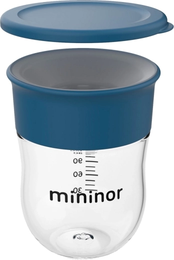 Căniță de antrenament Mininor 220 ml Blue Whale - 1 bucată