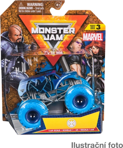 Monster Jam model metalic monster truck Marvel 1:64 – asortat