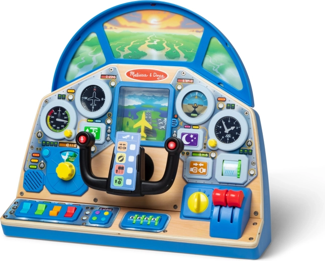 Cockpit realist plin de elemente de control