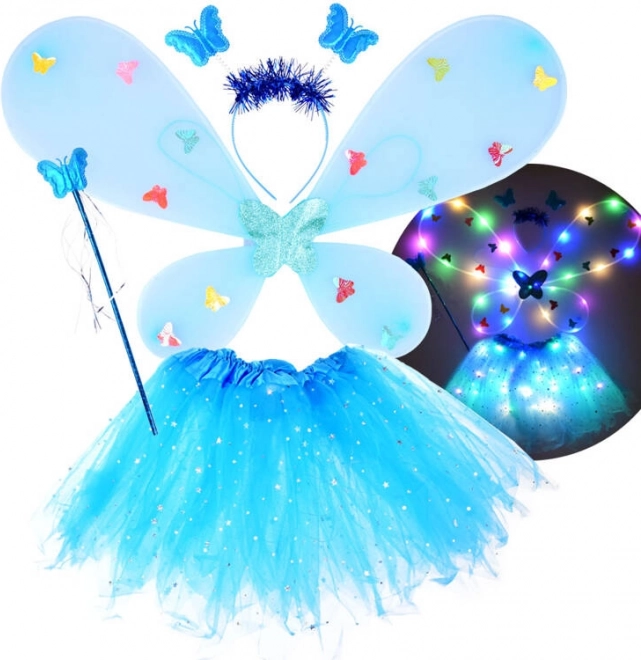 Costum Superbe de Fluture Strălucitor pentru Micuța Zână