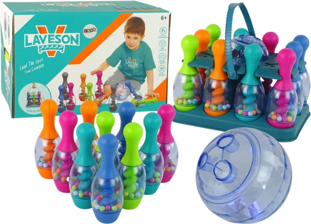 Joc arcade cu bile luminoase Bowling