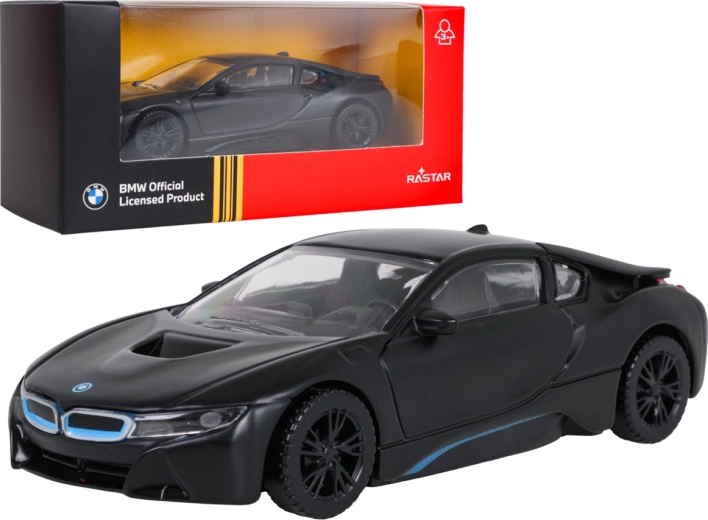 Model metalic BMW i8 RASTAR la scara 1:43, negru