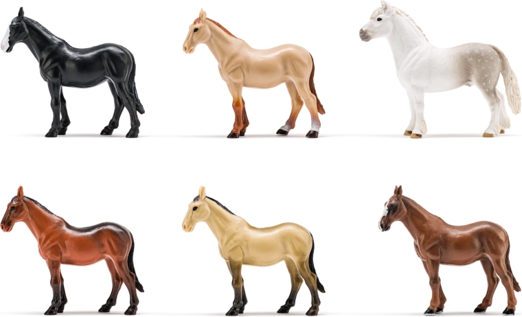 Set de 6 cai realiști