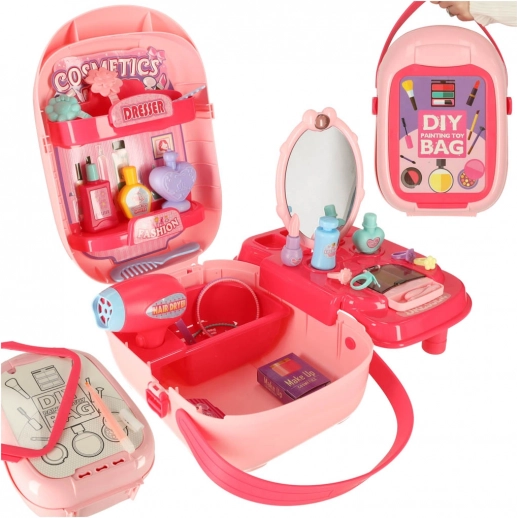 Toaletă pentru copii – trusă cosmetică cu accesorii