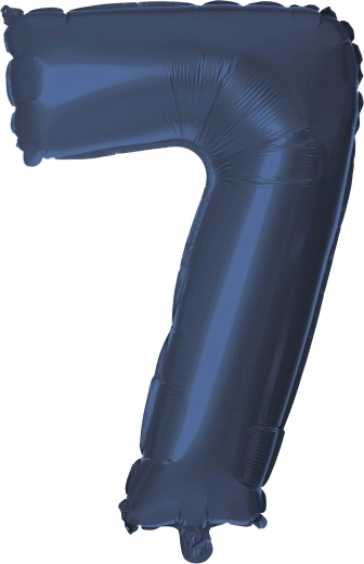 Balon din folie cifră 7, 30 cm, albastru TORO