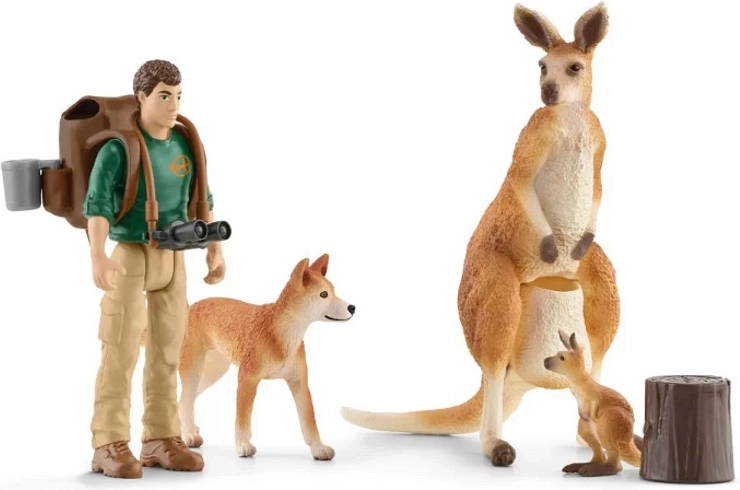 Set Schleich cu canguri – aventură în tufișul australian