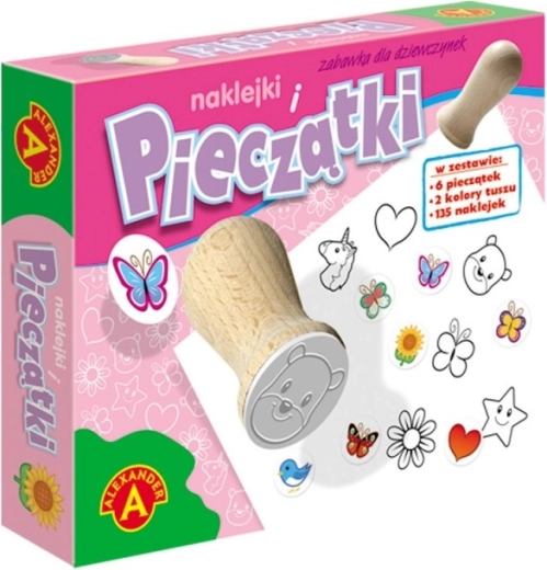 Set de ștampile și autocolante pentru fete ALEXANDER