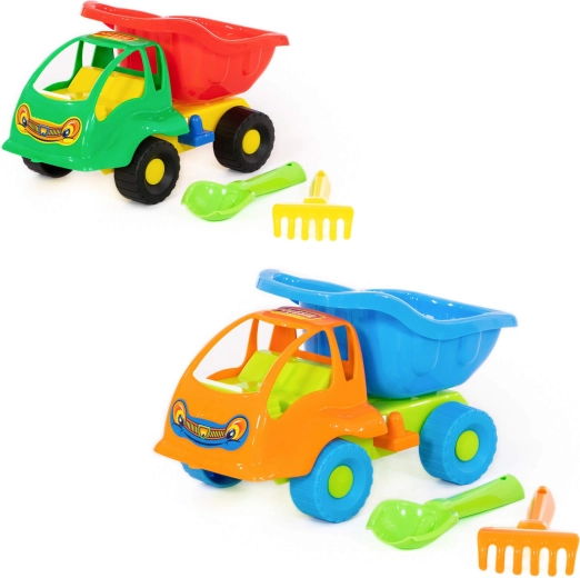 Set de nisip pentru copii cu camion basculant Mrówka – 3 piese