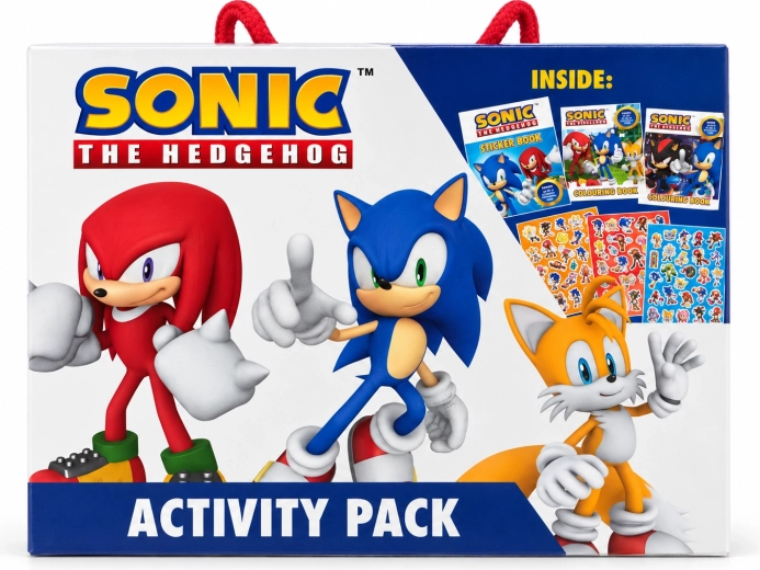 Set de cărți de colorat și autocolante Ariciul Sonic