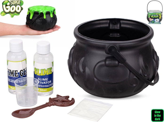 Căldăruș magic cu set pentru realizarea slime-ului Super Goo 14,5 cm