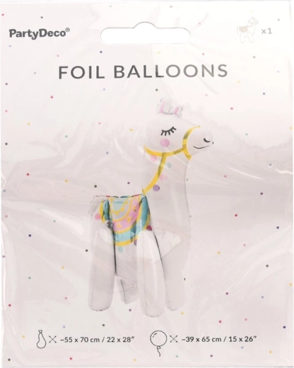 Balon din folie – lamă albă 39 × 61 cm