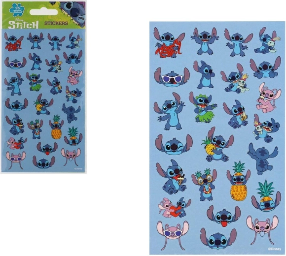 Autocolante reutilizabile Lilo și Stitch, albastre - 1 bucată