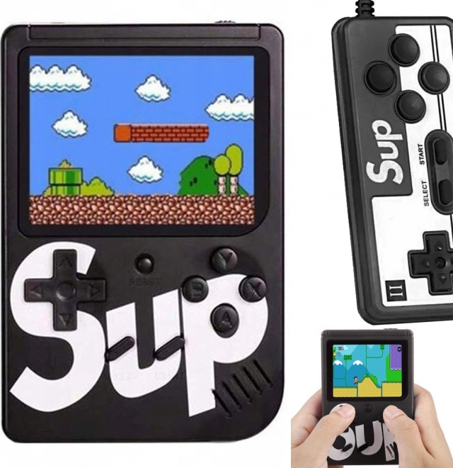 Consolă retro portabilă cu 400 de jocuri 3.0, ieșire TV și gamepad