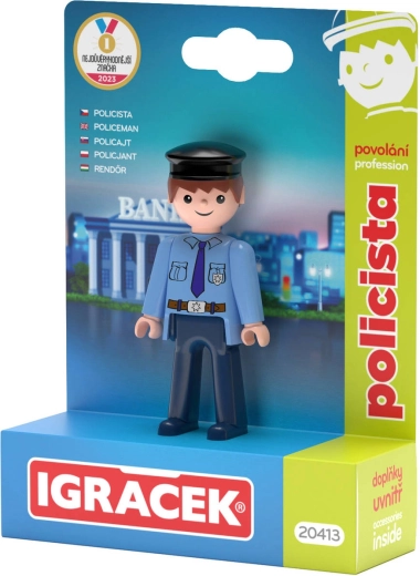 Efko Igráček polițist – set profesie, figurină cu accesorii