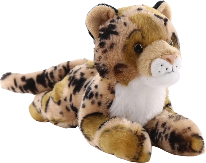 Leopard de pluș culcat 25 cm