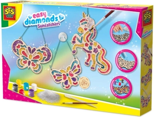 Set creativ SES pentru prinzătoare de soare – unicorn și fluturi