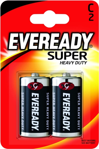 Energizer Eveready Super Heavy Duty baterii C (R14) 1,5 V – 2 buc