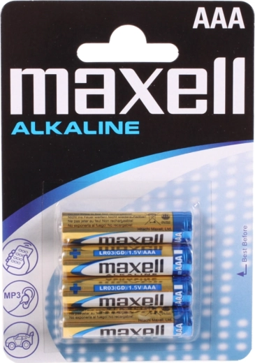 Baterii alcaline Maxell AAA LR03 1,5 V – 4 buc