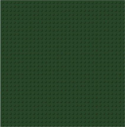 Brixies Plus Bază de construcţie verde închis 25,5 x 25,5 cm